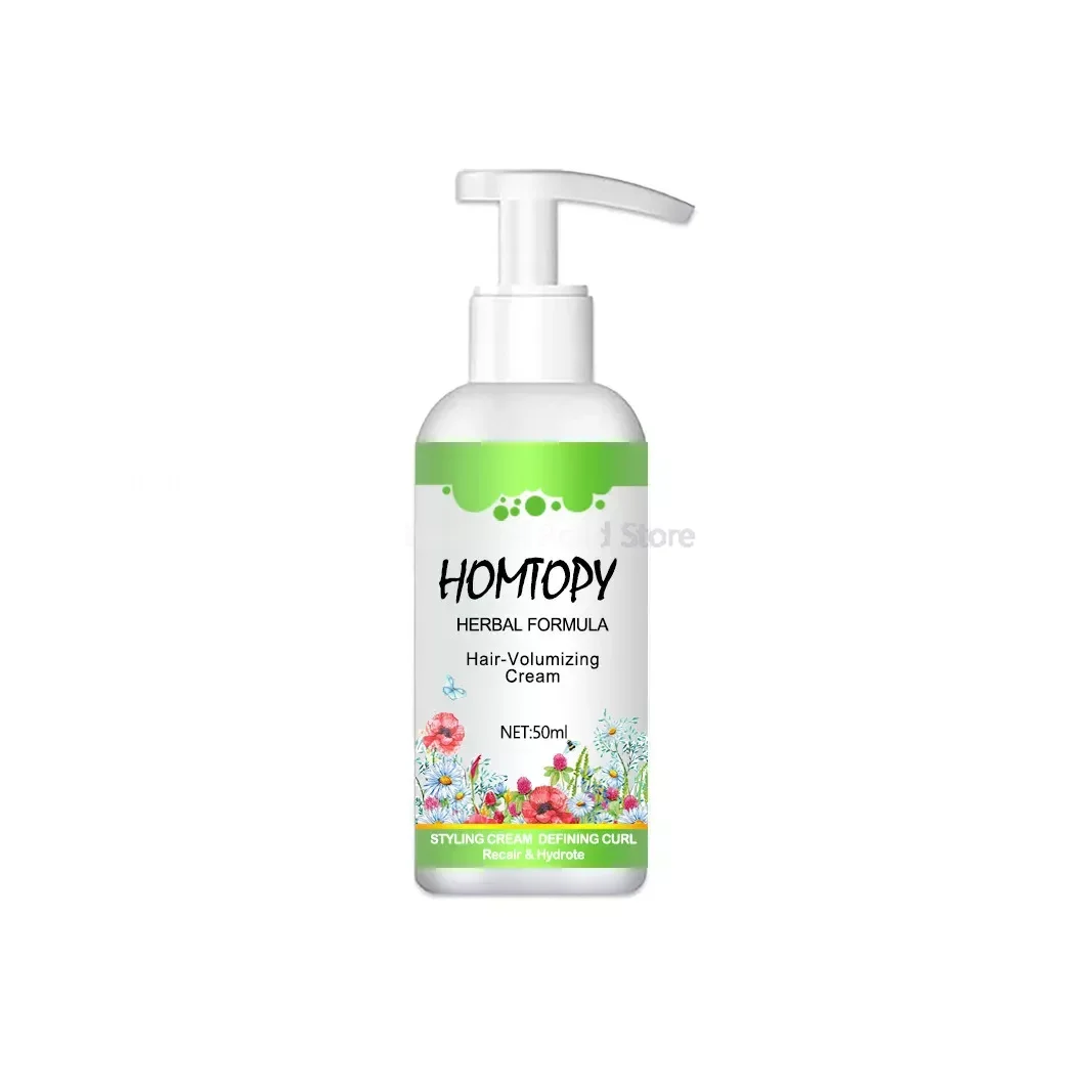 Curl Booster Defining Cream Hair Curling Enhancer Moisturizing Styling Repair Curling Essence Elastin Setting Cream 50ml