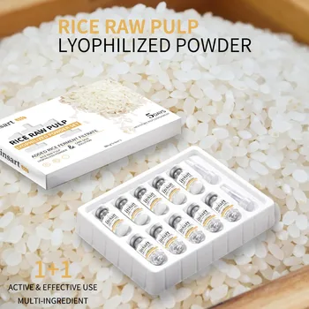 Rice milk Turmeric vc Snail Lyophilized Powder Anti-wrinkle Face Serum Anti Aging Brightening Moisturizing Essence for All Skin