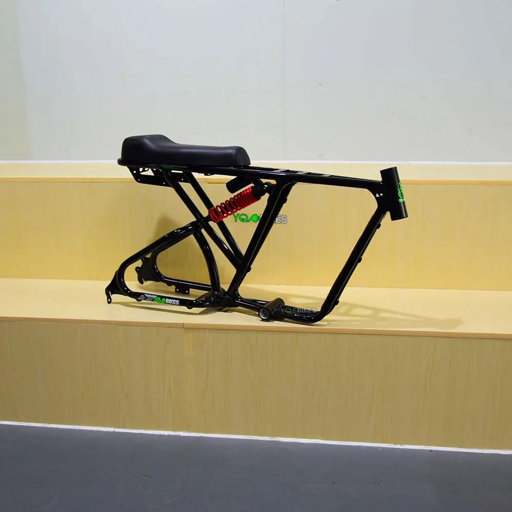 

YQEBIKES Fat аксессуары для электровелосипедов деталь для электровелосипеда, сборная рама 195 мм, рама для электровелосипеда с двойным приводом для бездорожья и горного велосипеда