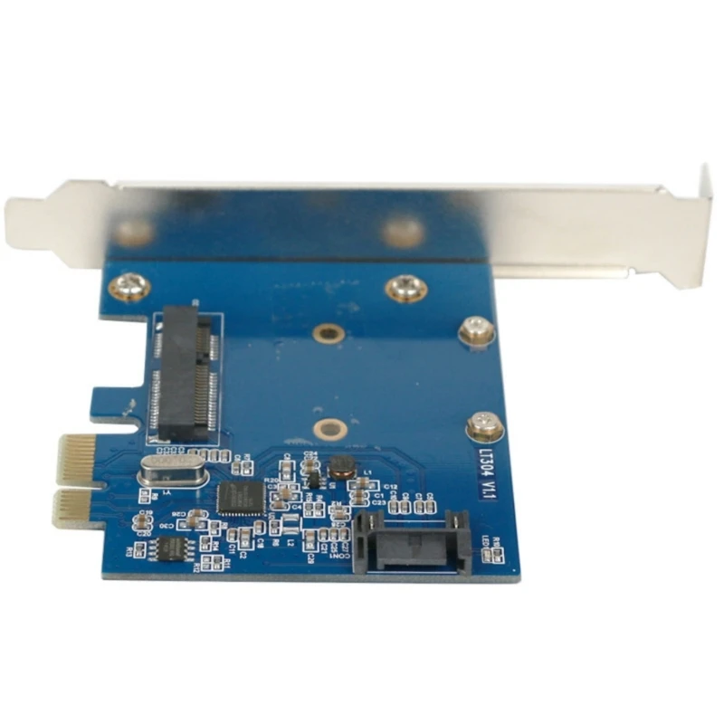 Best Seller Computer Component PCIE to MSATA SATA3.0 Converters Card for Enhanceds Desktop Performances
