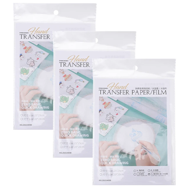 50 Pcs Water Soluble Hand Sewing Stabilizers Wash Away Stabilizer