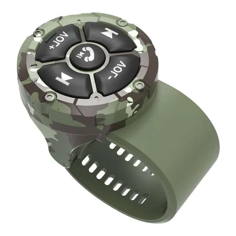 ABHS-Bluetooth Media Button Remote,5 Keys Wireless Music Controller For Car Motorcycle Steering Wheel Media Controller
