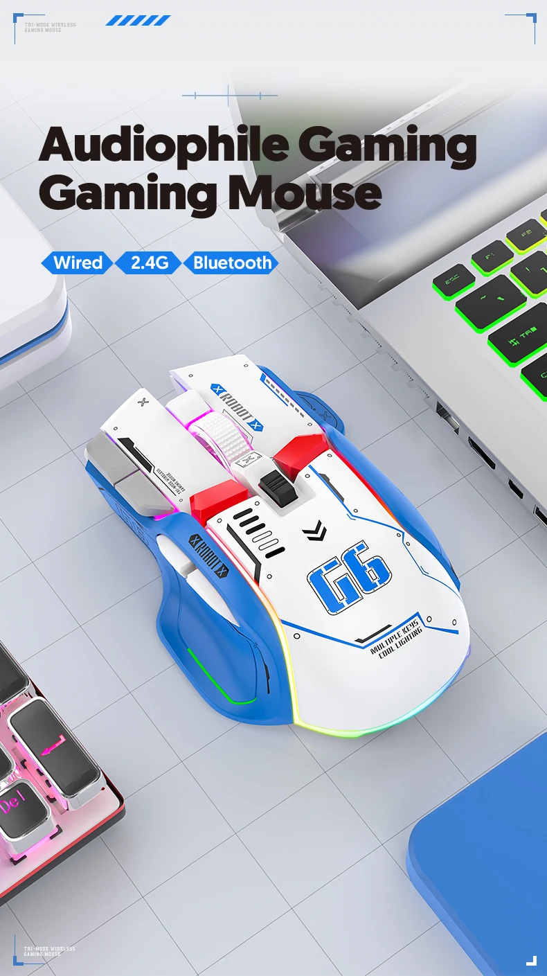 Mouse sem fio Gaming Mouse Wired Computer