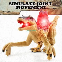 Simulation Jurassic World Spinosaurus Electric Remote Control Walking Dinosaur 2.4G 40CM Large Mouth Tail Swing RC Dinosaur Toy 2