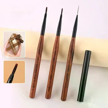 Pennello per nail art Set di pennelli per nail art scozzesi francesi Set di penne da disegno con motivo a griglia per forniture per pittura con estensione gel UV fai da te