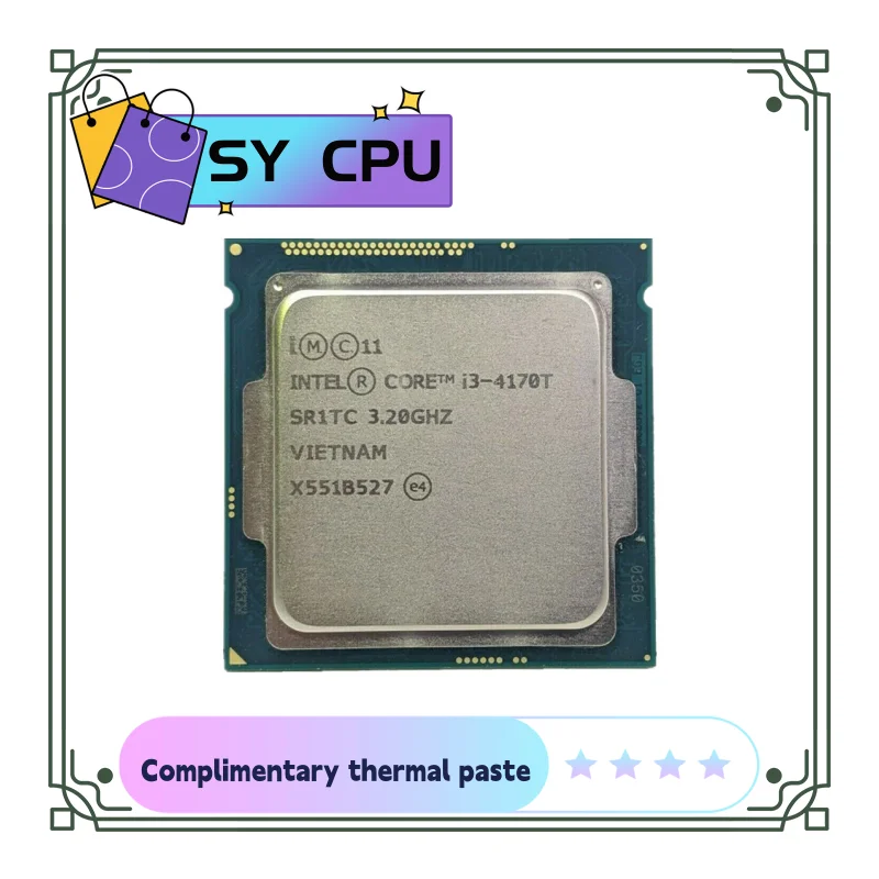 Processore Cpu Core I3 4170T 3.2Ghz 5Gt/S Lga 1150 Usato