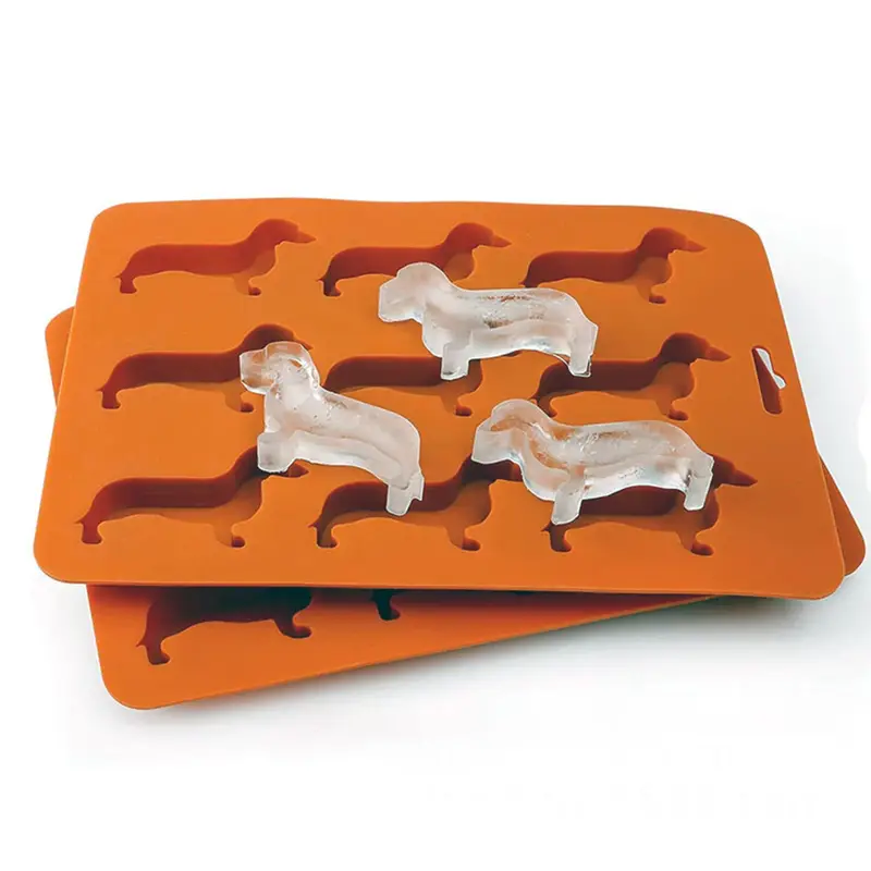 Creative Silicone Dachshund Puppy Shaped Ice Cube Chocolate Cookie Mold DIY Home Ice Tray Kitchen Tools silicone mold gadgets - Image 2
