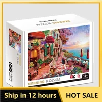 70*50cm Adult Puzzle 1000 Pieces Paper Jigsaw Puzzles The Morning Blossom Famous Painting Series Learning Education Craft Toys 1