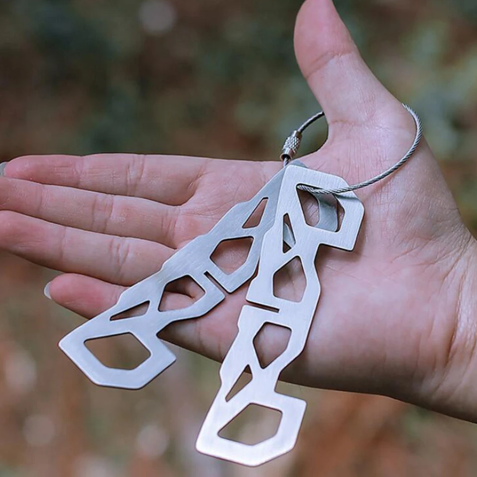 Supporto A Croce Pieghevole Per Fornello Da Campeggio In Acciaio Inossidabile, Leggero E Portatile, 9,5x3 Cm