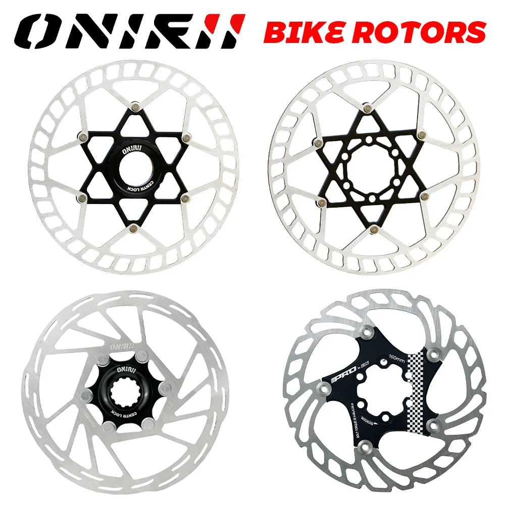 

ONIRII Disc Brake Rotor with Screw Center Lock/ Ultra Light/ Floating/ Six Bolts 140/160mm for Mountain Road Bike MTB New
