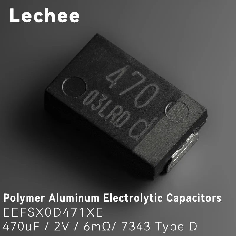 SMD Polymer Aluminum Electrolytic Capacitors 2V 470uF 6mOhm Low ESR 10PCS/lot electrolytic capacitor aluminum capacitor aluminum electrolytic capacitor smd capacitor polymer capacitor