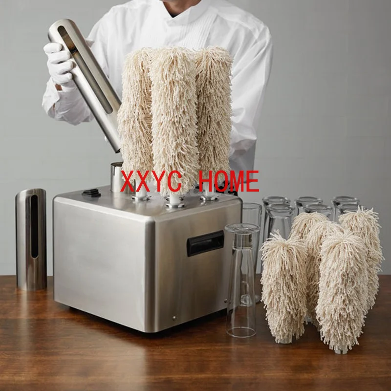 

Commercial Electric Cup Wiping Machine Glassware Dryer Polisher Washer Wiping Machine Wine Glass Cup Polishing Machine