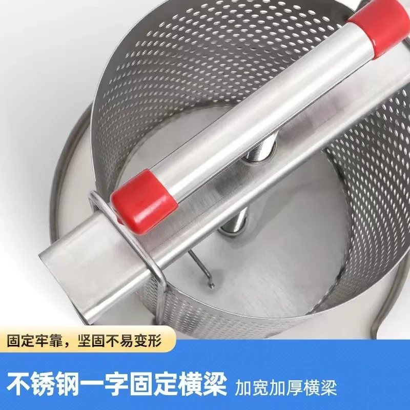 Honey Press 304 All Stainless Steel Honey Wax Press Medium Bee Juice Sugar Small Household Native Squeezer honey press