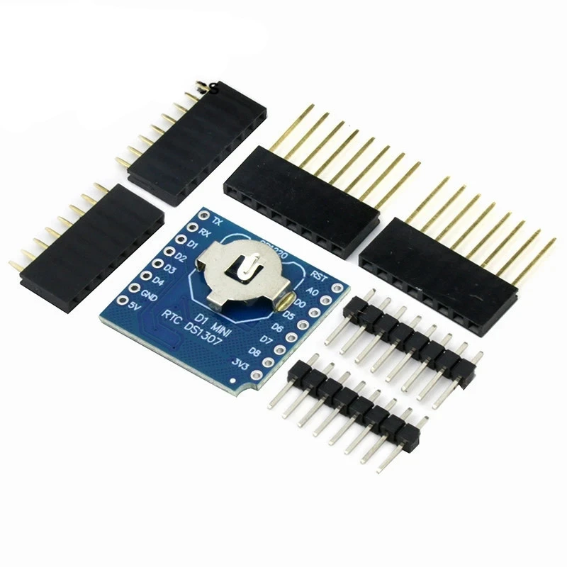 Rtc Ds1307 Orologio In Tempo Reale Datalog Shield Per Micro Sd Wemos D1 Mini + Rtc Ds1307 Orologio Con Pin-Headers Set Per Raspberry