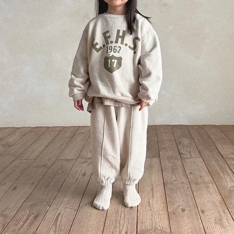 Autumn Kids Fleece Hoodie Set