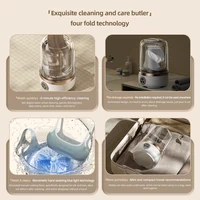 Mini Lave-linge Portable Sans Fil Mi 2L avec Trousse de Lavage Intégrée, Rechargeable, Spécial pour Vêtements de Bébé 6