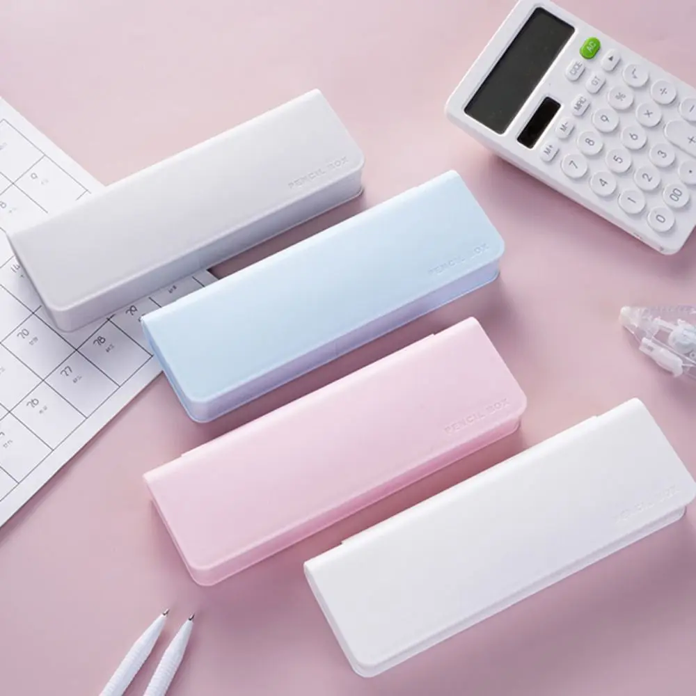 Astuccio in plastica di alta qualità Astuccio portatile per penne di grande capacità Organizzatore di cancelleria Studenti elementari - immagine 4