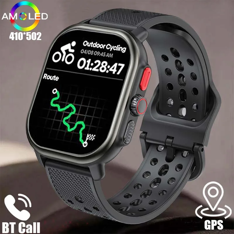 

2024 New Men's Women's GPS Smart Watch 2.06" AMOLED Display Built-in GPS & Route Import Make/Receive Phone Calls Smartwatch