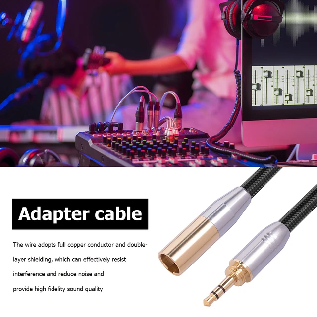 10 para Mini XLR 3 Pin Audio-kabel-anschluss Stecker & Female Jack 3  Position Rundsteckverbinder Kabelklemme - AliExpress