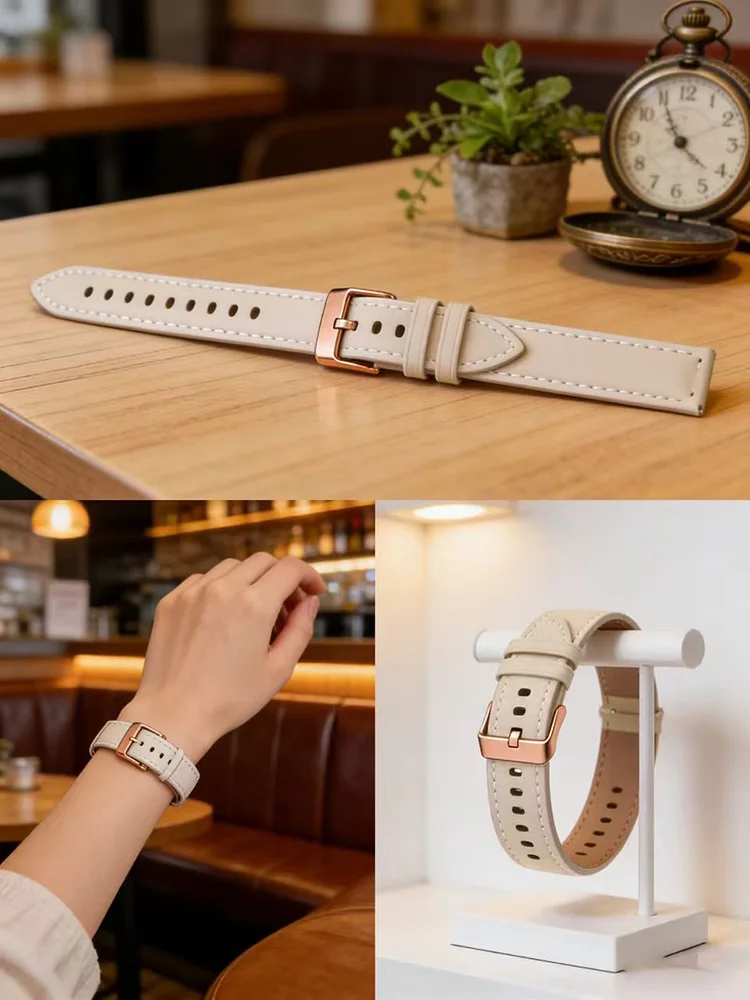 18mm Leather Smart Watch Band Bracelet - Premium Strap