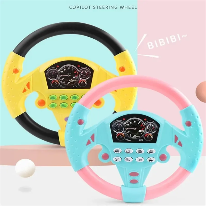 ChildrenEletricSimulationSteeringWheelToysGiftsLightSound