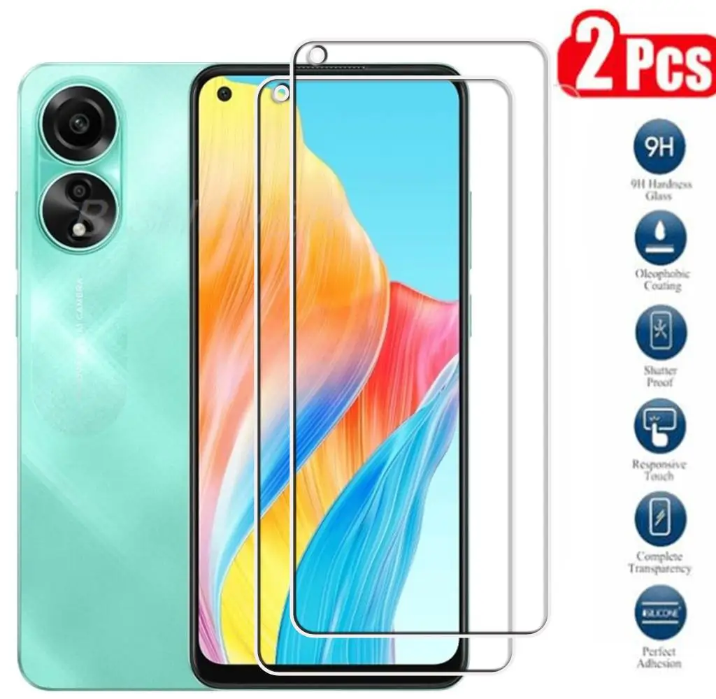 

Tempered Glass FOR OPPO A78 4G 6.43" Protective Film Screen Protector On OPPOA784G OPPOA78 A 78 CPH2565 Phone Glass