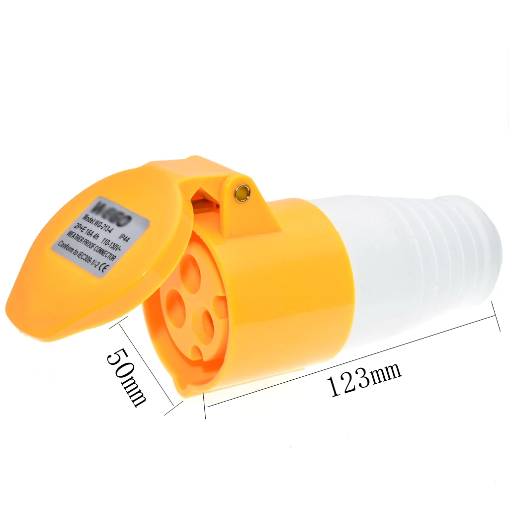   Ŀ, AC 110-130 16A  IP44 4H 2P + E IEC309-2