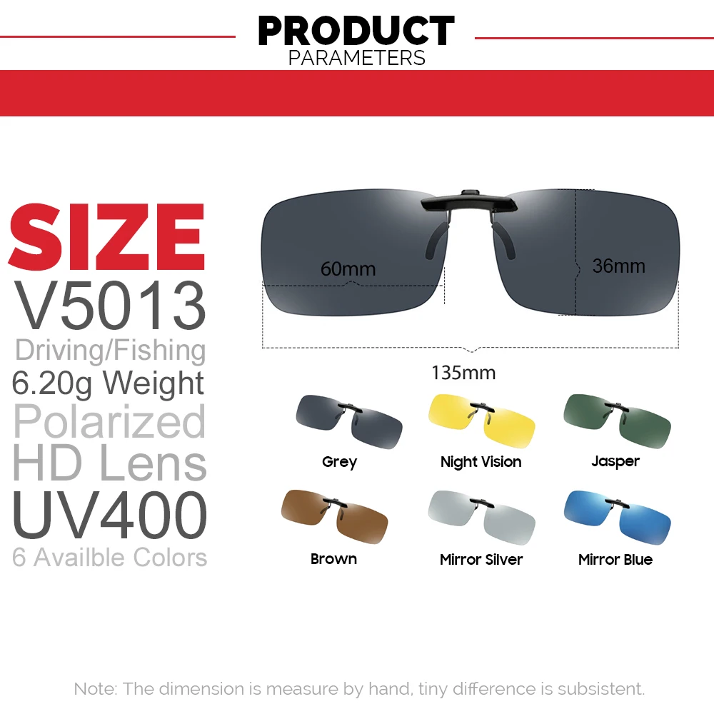 Clip on Sunglasses Fishing Polarized UV400 Men Square Frame Lens Sun Glasses Women Day and Night Vision Driving Eyewear polarized sunglasses night vision glasses fishing sunglasses