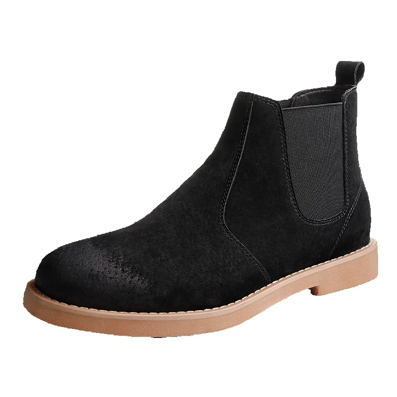 European Warm Series MRA Men's British Style High-top Martin Autumn And Winter Snow Cotton Shoes Mid-top Short Boots_voghion.com