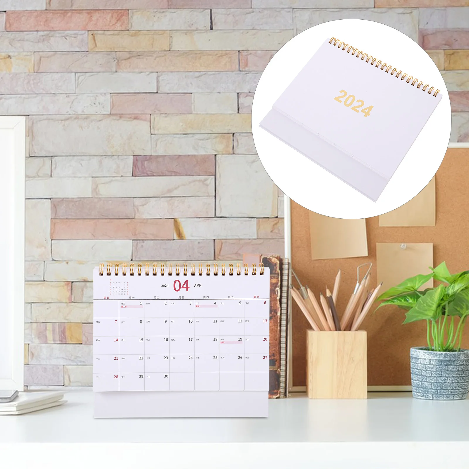 

Desk Calendar 2024 Monthly Calendar Schedule Planner Calendar Freestanding Table Calendar Decor