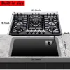 30 Inch Gas Cooktop, Built-in Stainless Steel Gas Stovetop 5 High Efficiency Burners Gas Stove  Convertible Gas Hob (Black) 3