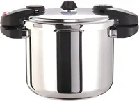 Pressure Cooker 8 Qt Stainless Steel - Small Canning Pot with Lid for Home, Commercial Use - Easy to Clean Stove Top 1