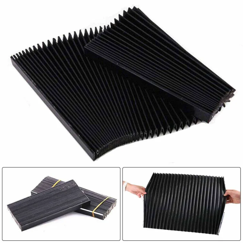 Milling Machine Flexible Guard Dust Cloth Three-proof Cloth Protective Flat Accordion Bellows Cover Tool 1.5 Meters*15mm CNC milling machine cover