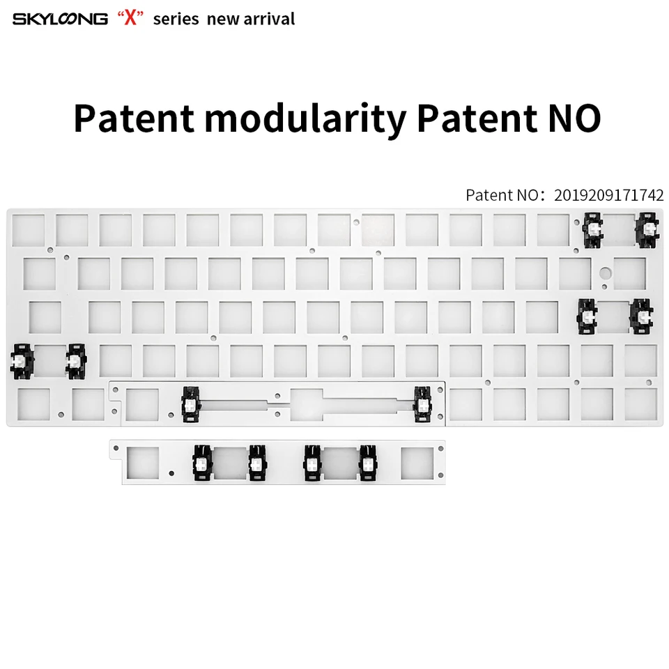 メカニカルキーボードキットSKYLOONG-DIY有線,交換可能な