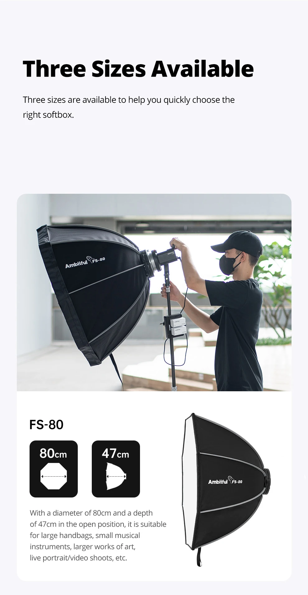 FS40/60/80 Series 40cm 60cm 80cm Softbox Honeycomb Grid（only Grid）