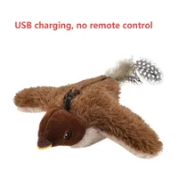 Interactive Cat Toys Flying Bird Cat Toy Flapping Wings Sparrow Catnip Toys Vivid Chirpi]ng Simulation Bird Interactive Cat Toy 6
