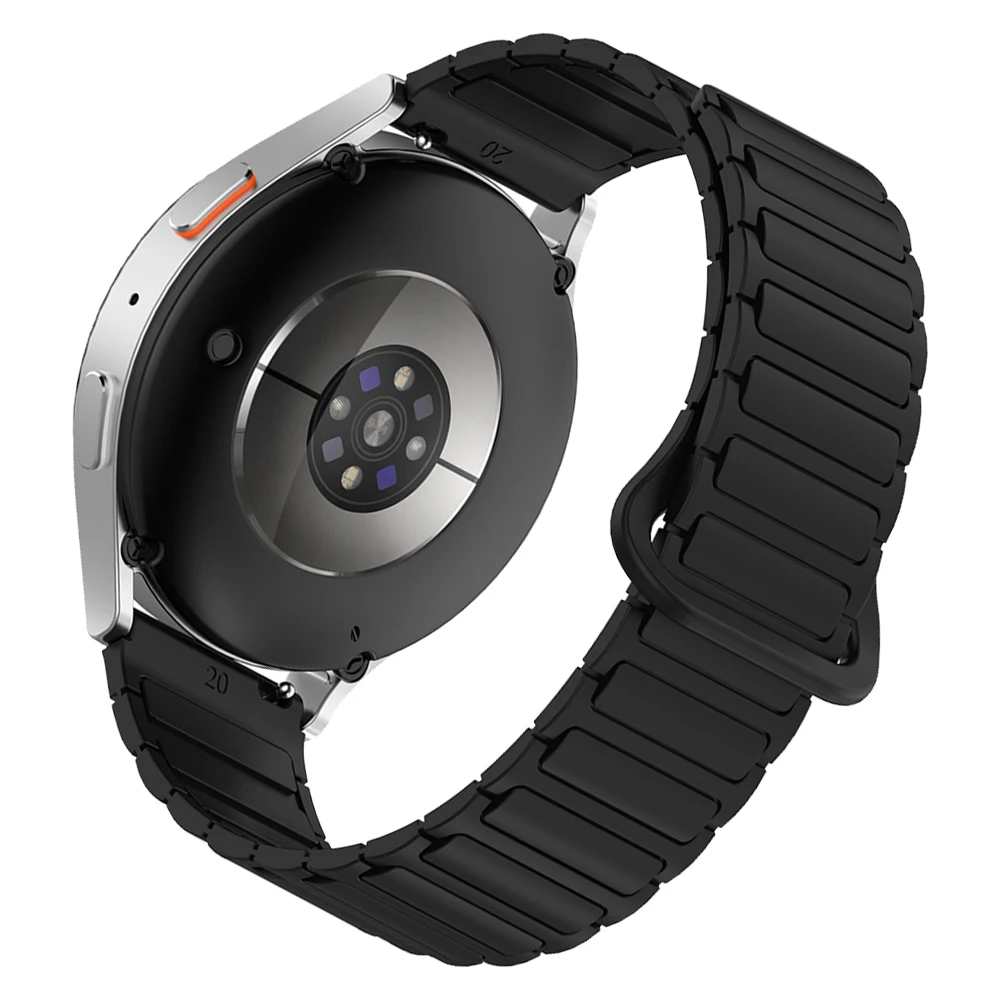 Magnetic Loop Silicone Strap, 20mm/22mm Watchband Replacement
