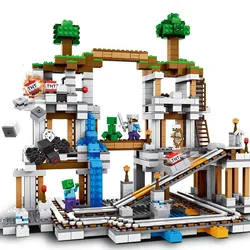 922pcs Minecrafting The Mine Building Blocks Compatible Legoinglys Minecrafting 21118 Toys for Children Christmas Gift DIY Model 