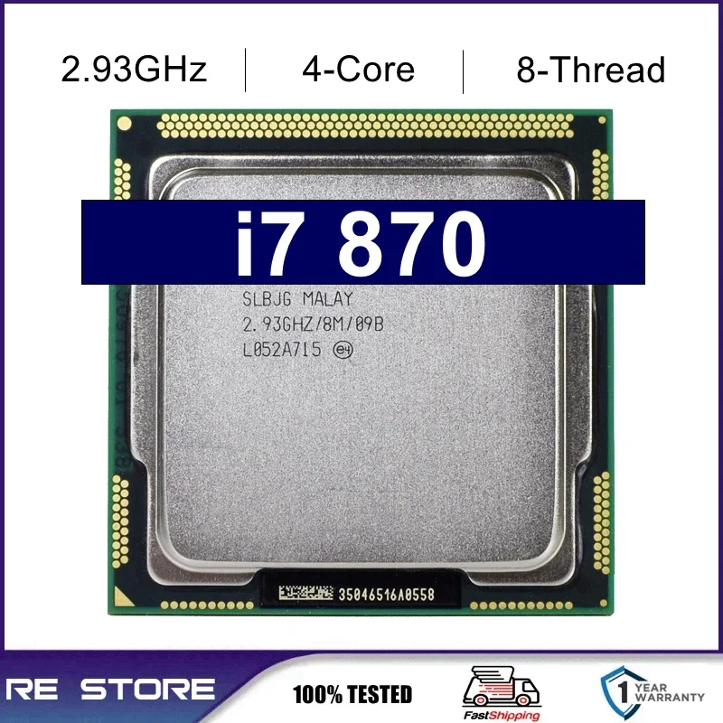 Intel Core i7 i7-875K 2.93GHz 8M LGA1156 Lynnfield BX80605I7875K INTEL Core i7 875K ⁄1156ソケツト対応 動作品 | Intel Core i7 i7