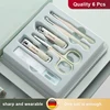 6Pcs Nail Cutter set Colorful ear Scoop Nail clipper Portable Zipper Nail clipper portable beauty nail care set 2