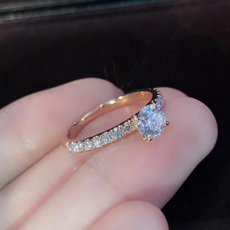 Trendy Claws Design Crystal Zircon Engagement Rings For Women Female Wedding Jewelry Accessories Gift Fashion Women Rings 4