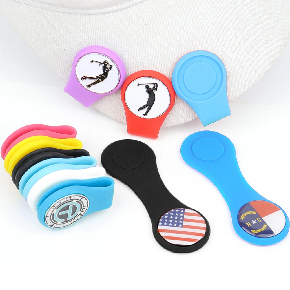12pcs Silicone Golf Hat Clip Ball Marker Holder With Strong