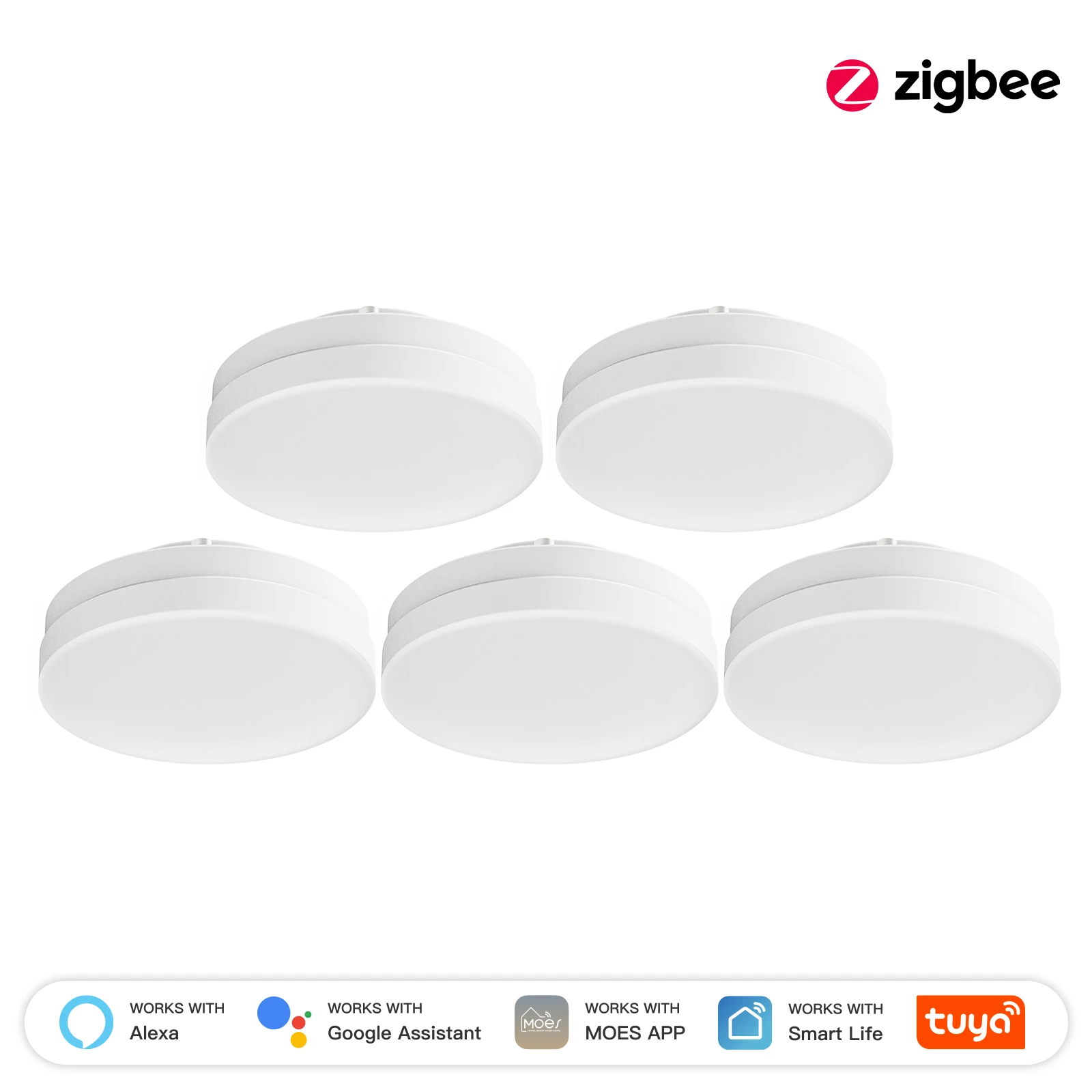 لمبة LED ذكية ZigBee RGB 6W تعمل مع أليكسا وجوجل ه...