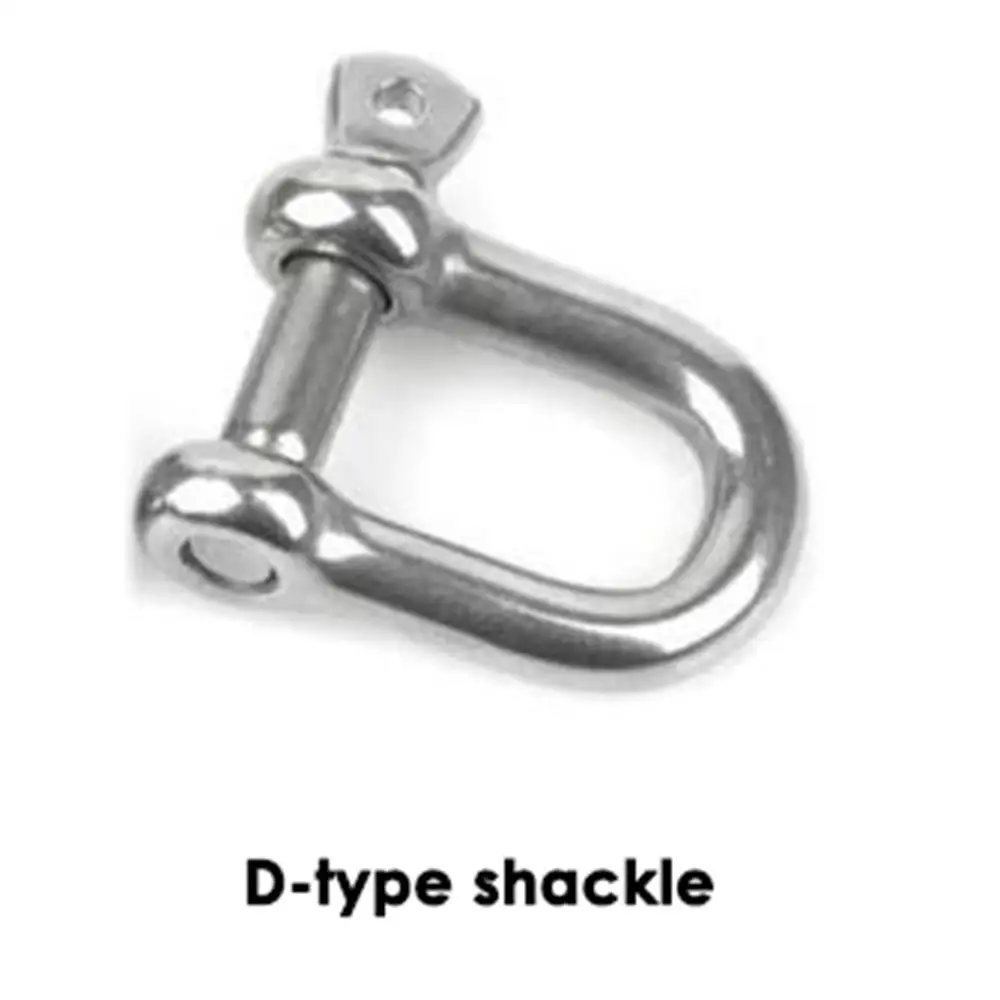 Description Picture 2 of itemStainless Steel D-type Shackle Bow U-type High-Strength Lifting Ring Buckle Connection Fixed Chain