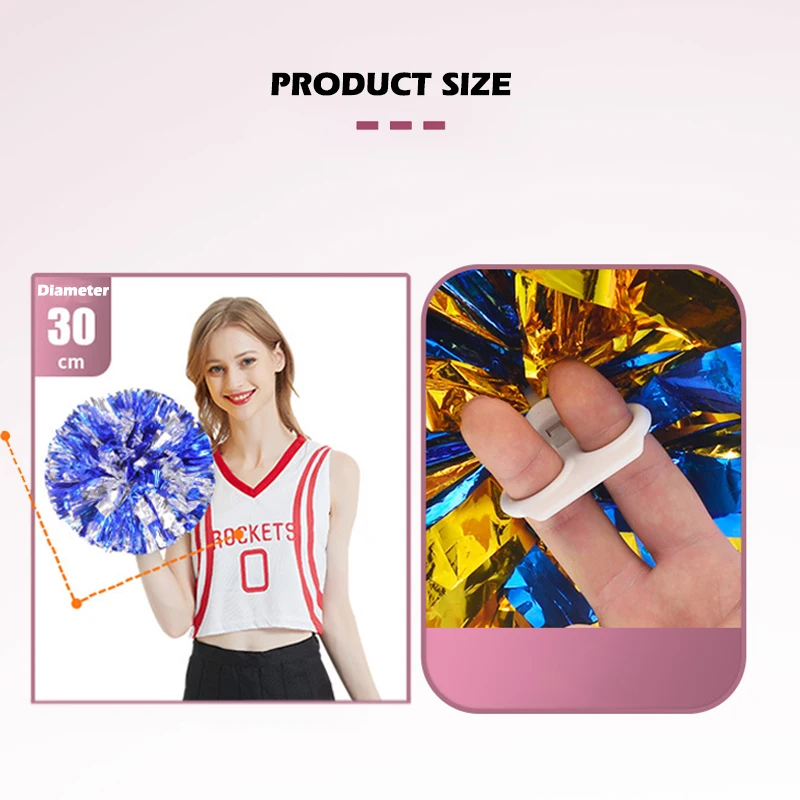 1Pcs Cheerleading Flower Ball Diameter 30cm Cheerleading Handshake Flower Children Dance Performance with Cheerleaders