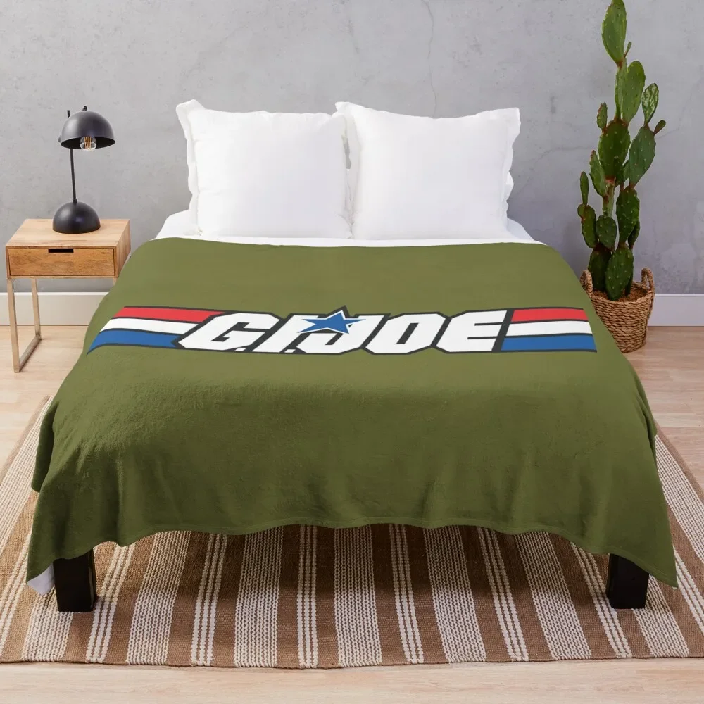 Gi Joe Logo Artwork Throw Coperta Retros Stuffeds Coperte Sottili