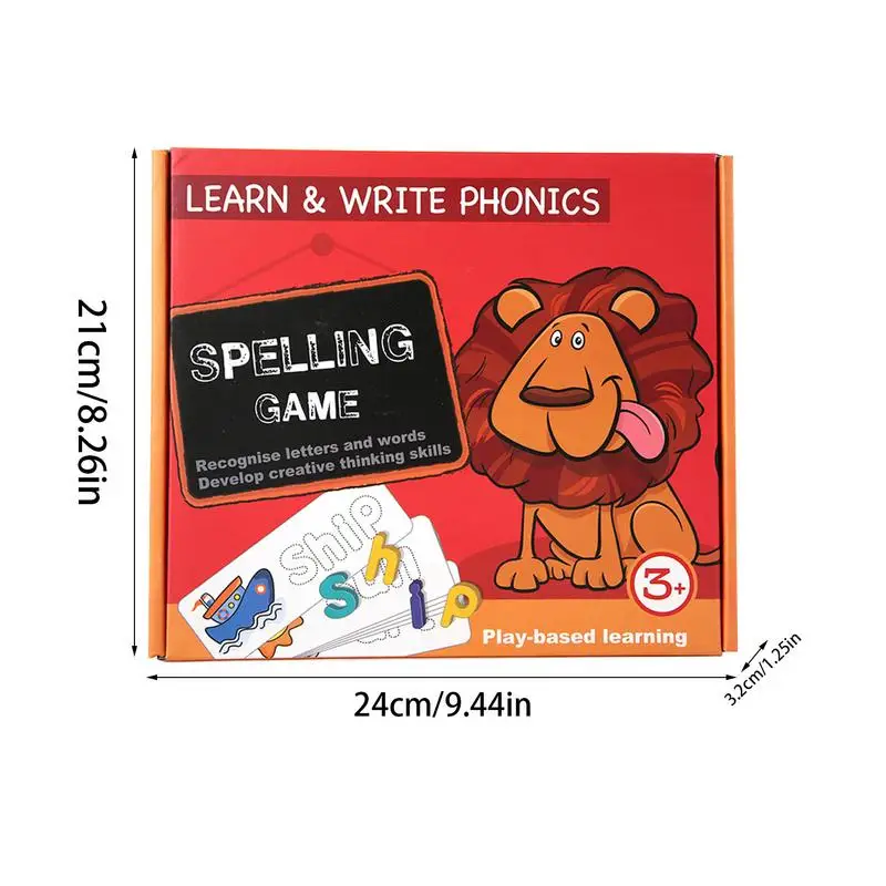 Read Spelling Learning Toy Reading Letters Matching Flash Cards Toy Words Recognition Game Reusable Word Builders Learning