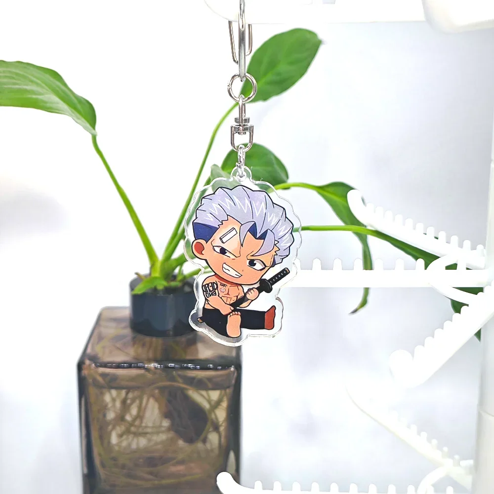 Cartoon Anime Pendant Keychains Holder Car Key Chain Key Ring Mobile Phone Bag Hanging Undead Unluck