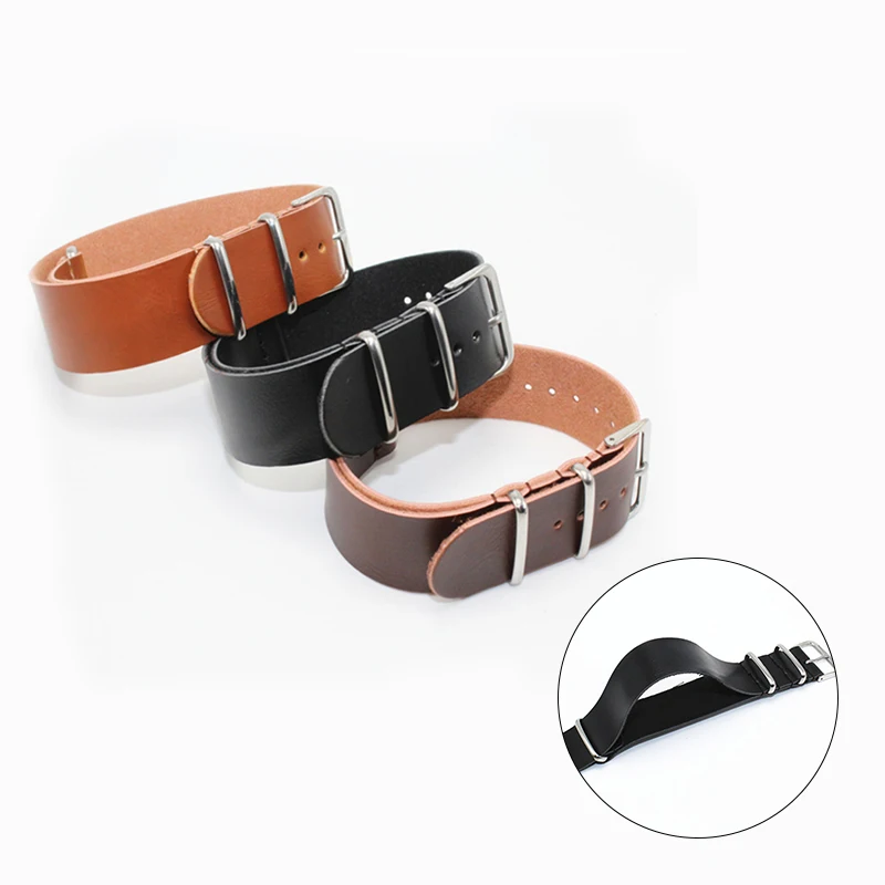 Leather Watch Strap 18mm 20mm 22mm 24mm Wrist Watch Band Watch Accessories Watchbands