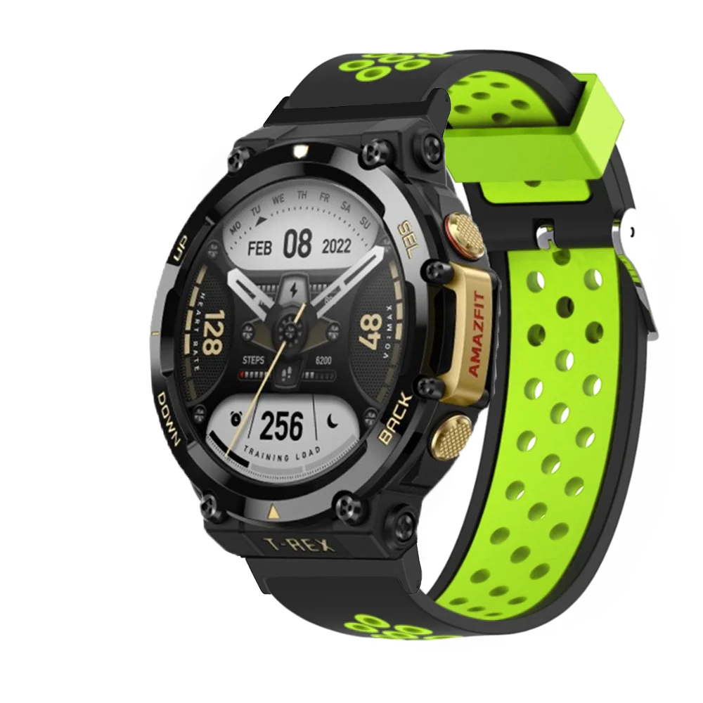 Huami Amazfit T-Rex 워치밴드용 시계 스트랩, Amazfit T-Rex 2 T Rex Pro 스포츠 실리콘 교체, Correa 팔찌 손목 밴드
